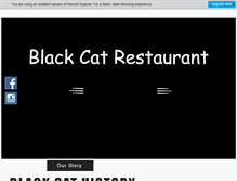 Tablet Screenshot of blackcatrestaurant.com